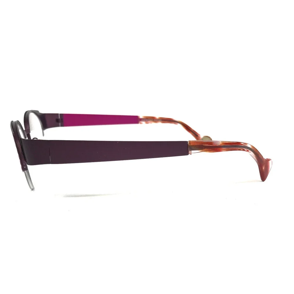 BOZ Eyeglasses Frames WILLY 8575 Pink Purple Spotted Cat Eye 44.5-21-135